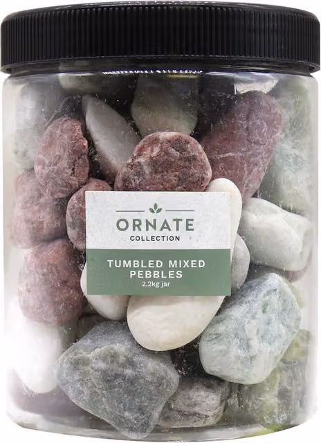 Ornate Collection Tumbled Mixed Pebbles in Multicolour