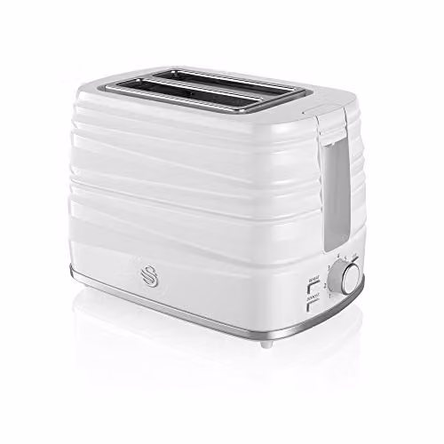 Swan 2 Slice Symphony Toaster in White