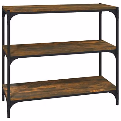 vidaXL Revera Industrial Book Cabinet, Brown, W/D/H: 80 x 33 x 70.5 cm – 1