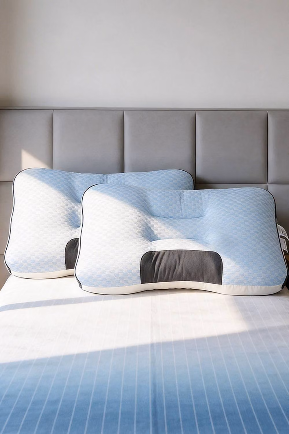 Living and Home Cooling Pillow Insert for Back, Stomach and Side Sleepers in Blue – 2