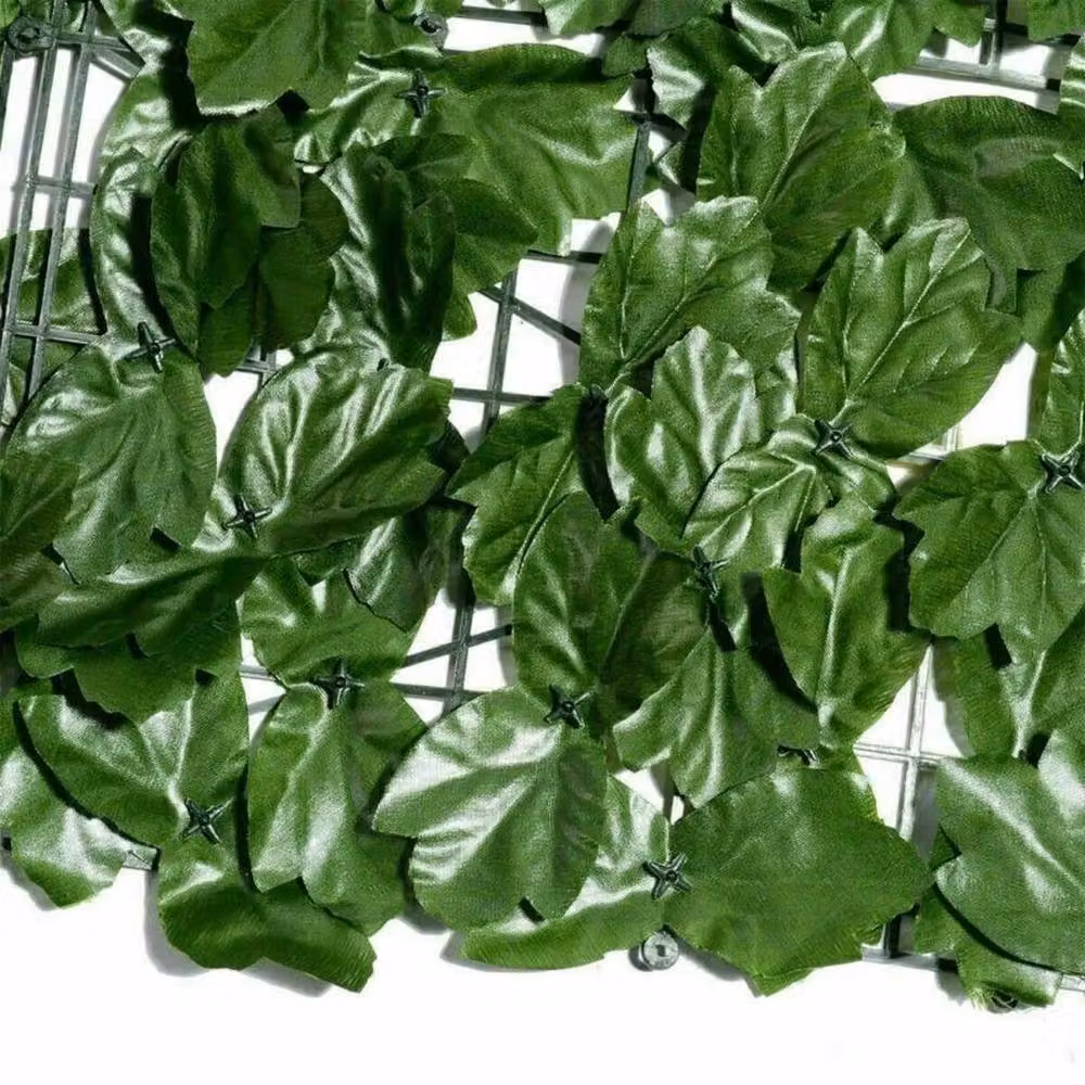 NESTLUNE Green Artificial Hedge Ivy Privacy Wall Screen, W: 100 cm, H: 100 cm, D: 15 cm – 4