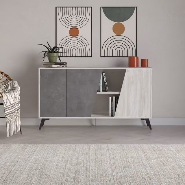 Decortie Fiona Sideboard Display Unit 150 in White