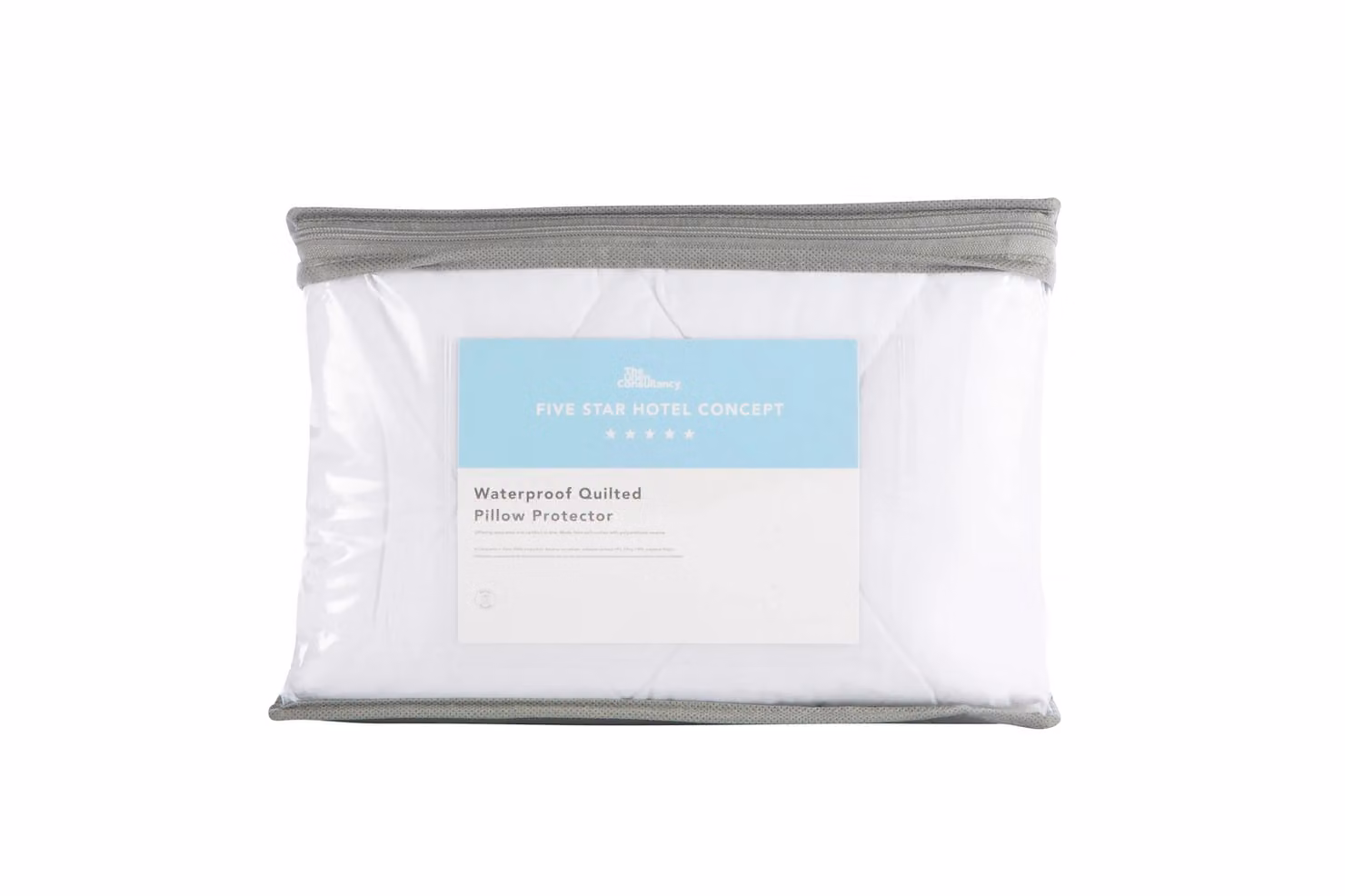 The Linen Consultancy TLC 5 Star Hotel Concept Waterproof Polycotton Quilted Mattress and Pillow Protector Set in White, Size: 200 x 200 cm – 3