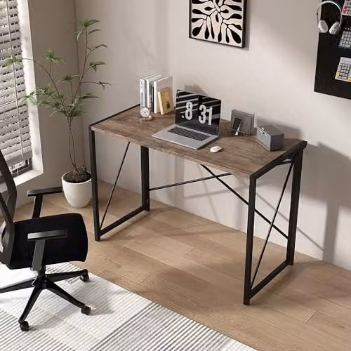 mcc direct Miami Folding Computer Desk in Distressed Grey