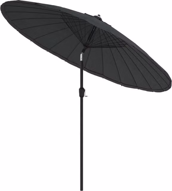 Berkfield Home Outdoor Parasol with Aluminium Pole, Anthracite and Black, Diameter: 270 cm