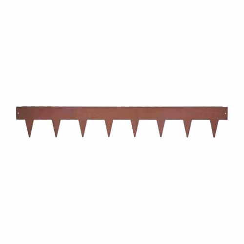 Nicoman Metal Garden Lawn Edging Border with Pegs and Joining Clips, Set of 5 – 2
