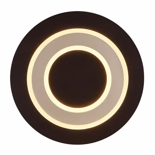 Globo Lighting Modern LED Ceiling Light for Bedroom and Living Room, Black and Brown, Diameter: 32 cm – 6