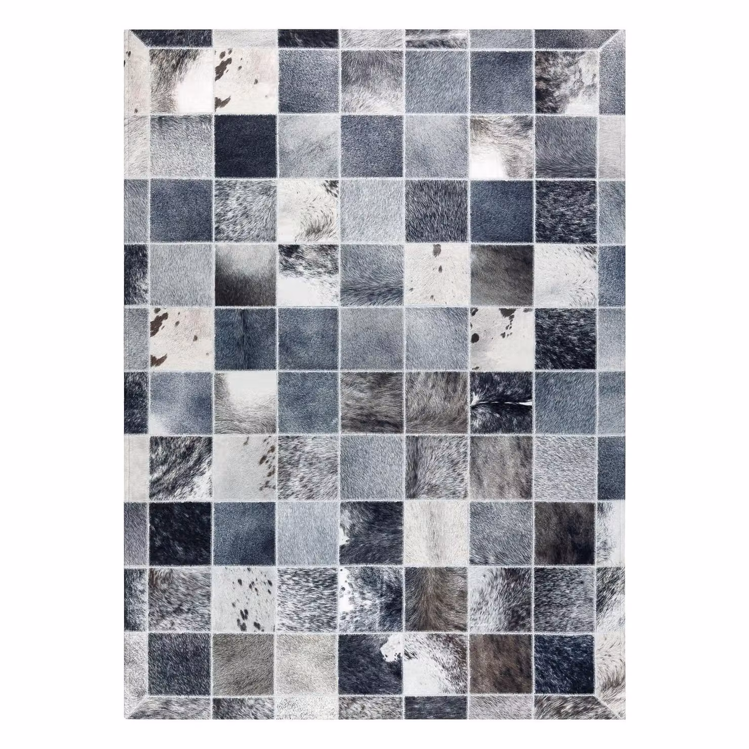 RugsX Patchwork Grey Rectangular Rug, W: 120 cm, L: 170 cm – 2