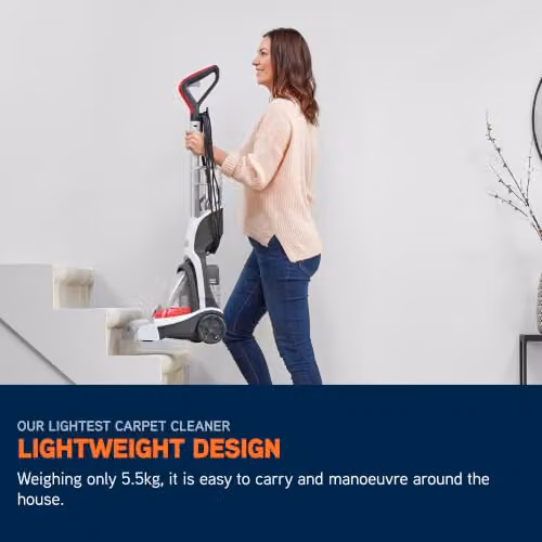 Vax Compact Power Plus Upright Carpet Shampooer Machine CDCW-CPXP in White, Grey and Red – 4