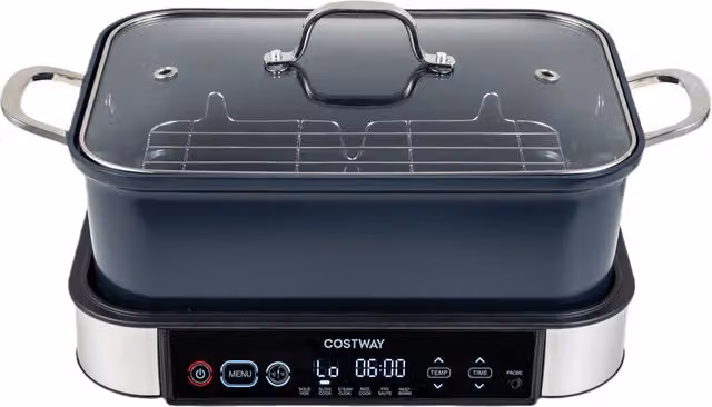 Costway 6.5L Multi Cooker in Black with Sous Vide and Keep Warm Functions