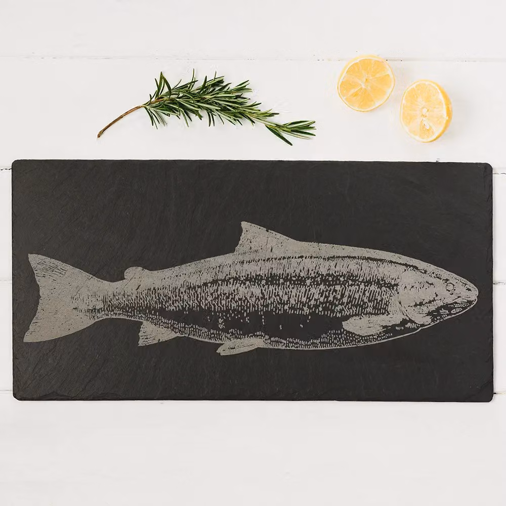 Selbrae House Rectangular Slate Table Runner in Anthracite Grey – 2