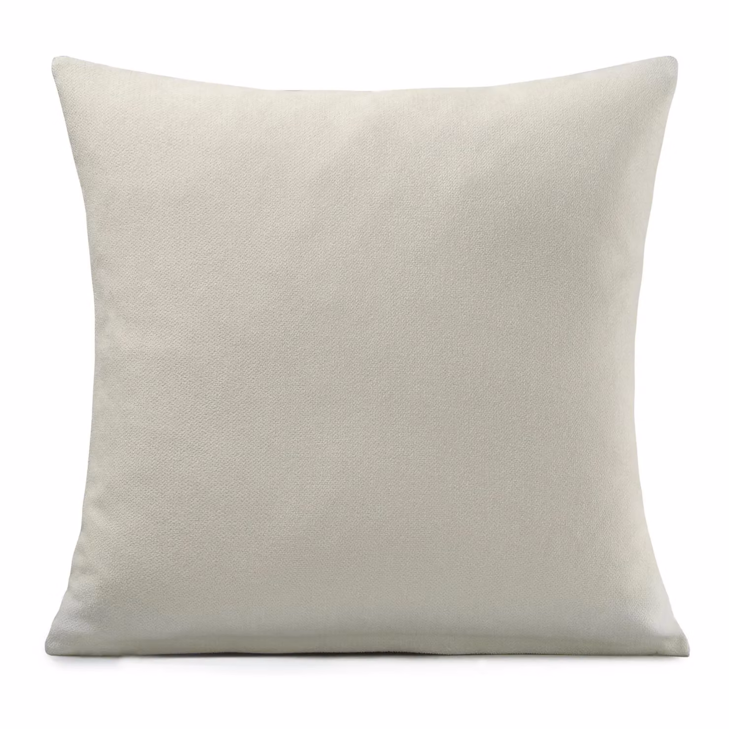 Alan Symonds Beige Velvet Chenille Square Cushion 45 x 45 cm – 2