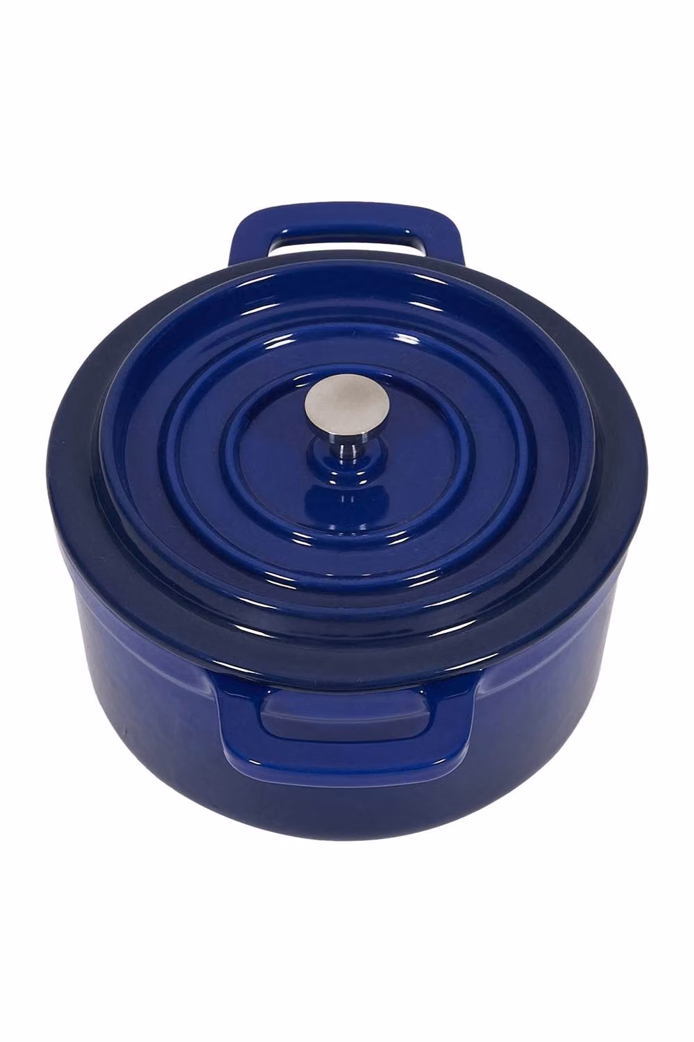 Garden Sanctuary Enamelled Cast Iron Dutch Oven Casserole Pot with Glass Lid, Blue – 2