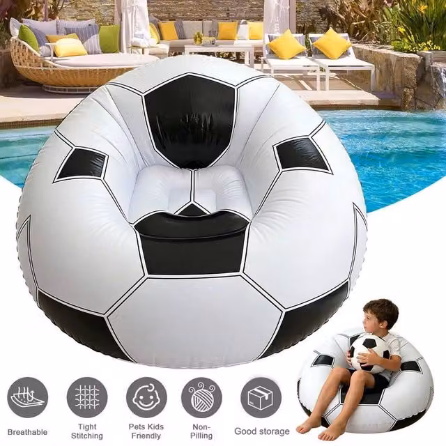 FLAVORA Single Inflatable Chair Sofa in Black – 1