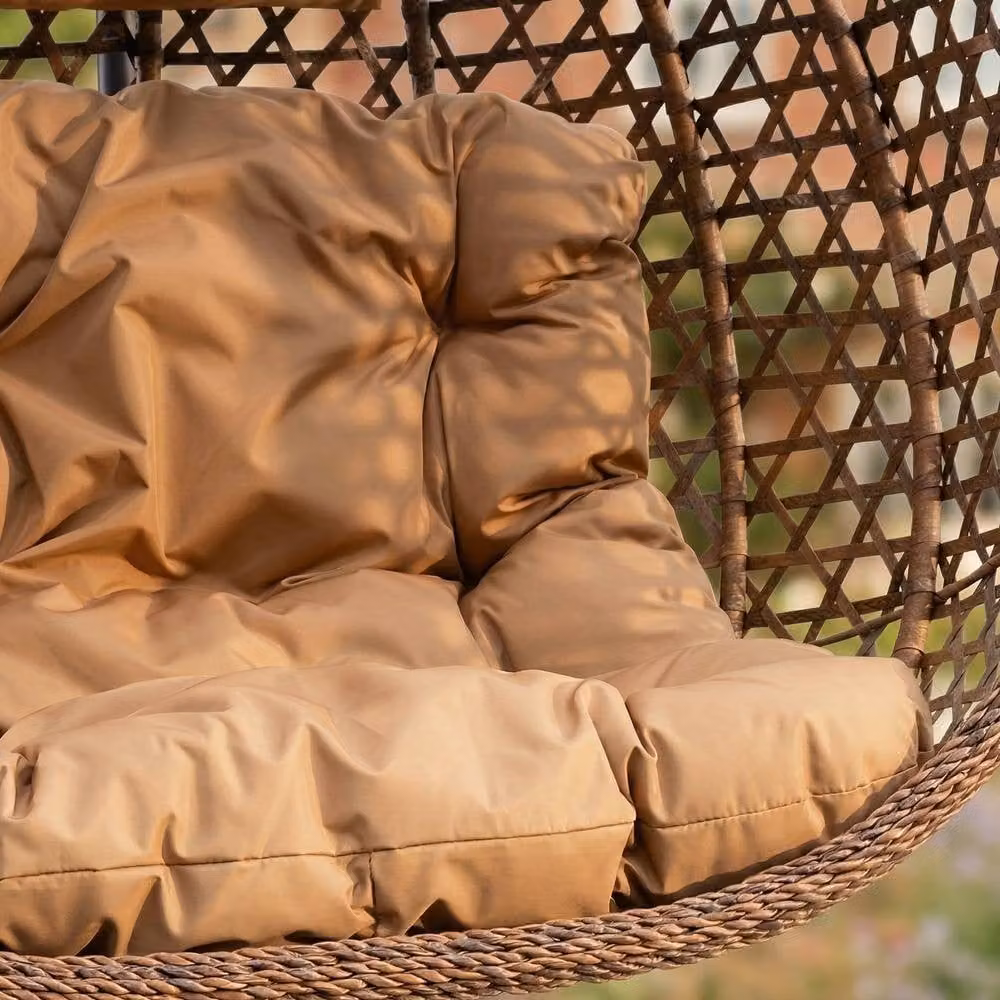 Rosewood & Stone Home Saltram Single Egg Chair in Brown – 2