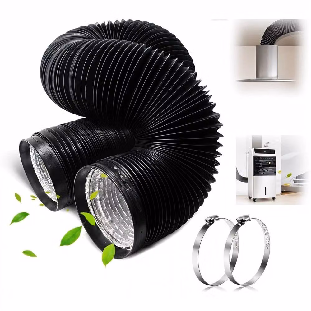SPETLEK Black Aluminium and PVC Flexible Ventilation Air Ducting Pipe – 2