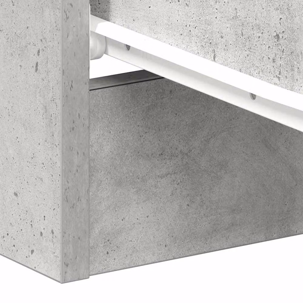 Berkfield Home Elegant Bedside Cabinets, 2 Piece Set, Concrete Grey, W/D/H: 38 x 35 x 56 cm – 2