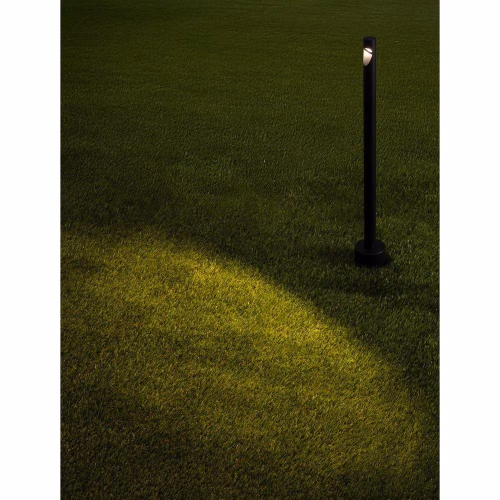 Netlighting Luxor Outdoor LED Bollard in Sandy Black, 4W, 143lm, 3000K, IP65 – 3