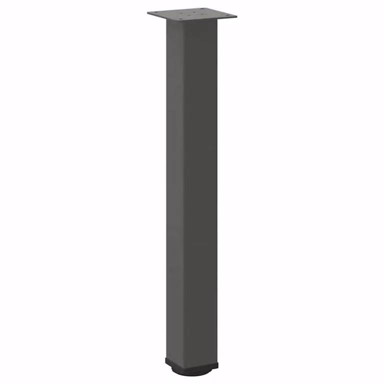 Berkfield Home Set of 4 Steel Coffee Table Legs in Anthracite Black, Height: 72-74 cm
