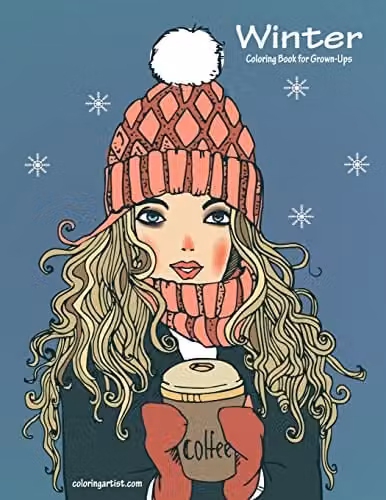 Winter Coloring Book for Grown-Ups 1: Volume 1 by Createspace, Multicolour