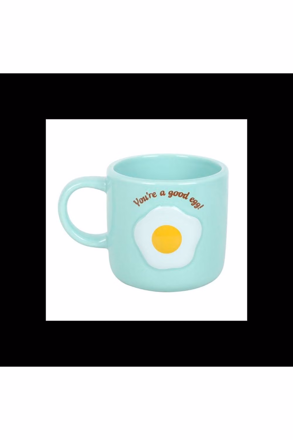 KDMD Youre A Good Egg Coffee Mug with Fried Egg Design in Blue and Aqua – 2