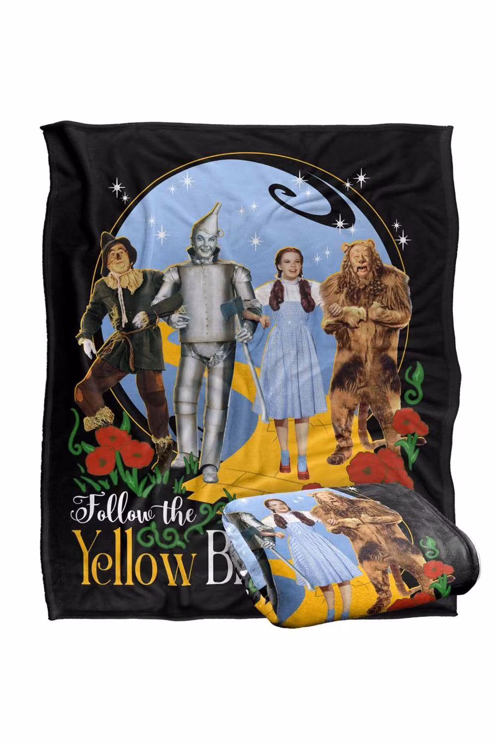 LOGOVISION The Wizard Of Oz Yellow Brick Road Super Soft Fleece Throw Blanket, Multicolour, W: 91 cm, D: 147 cm – 6