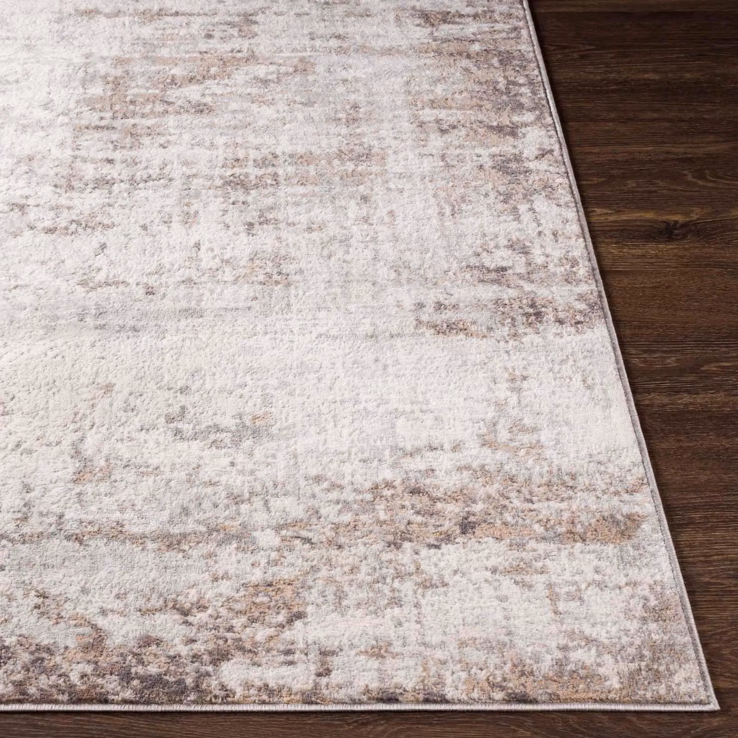 Livabliss Roma Abstract Modern Marble Rug in Grey, Blue and Brown, W/L: 80 x 220 cm – 3