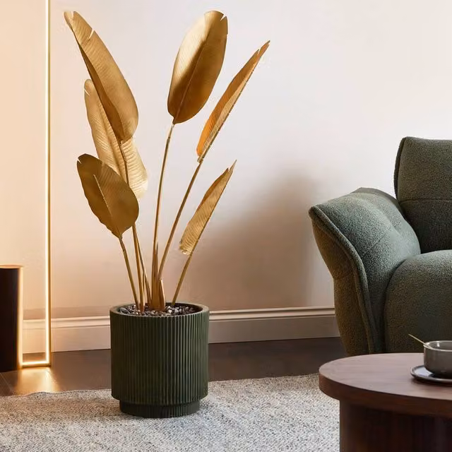 Wyld and Coco Gold Artificial Potted Banana Tree, Height: 123 cm – 1