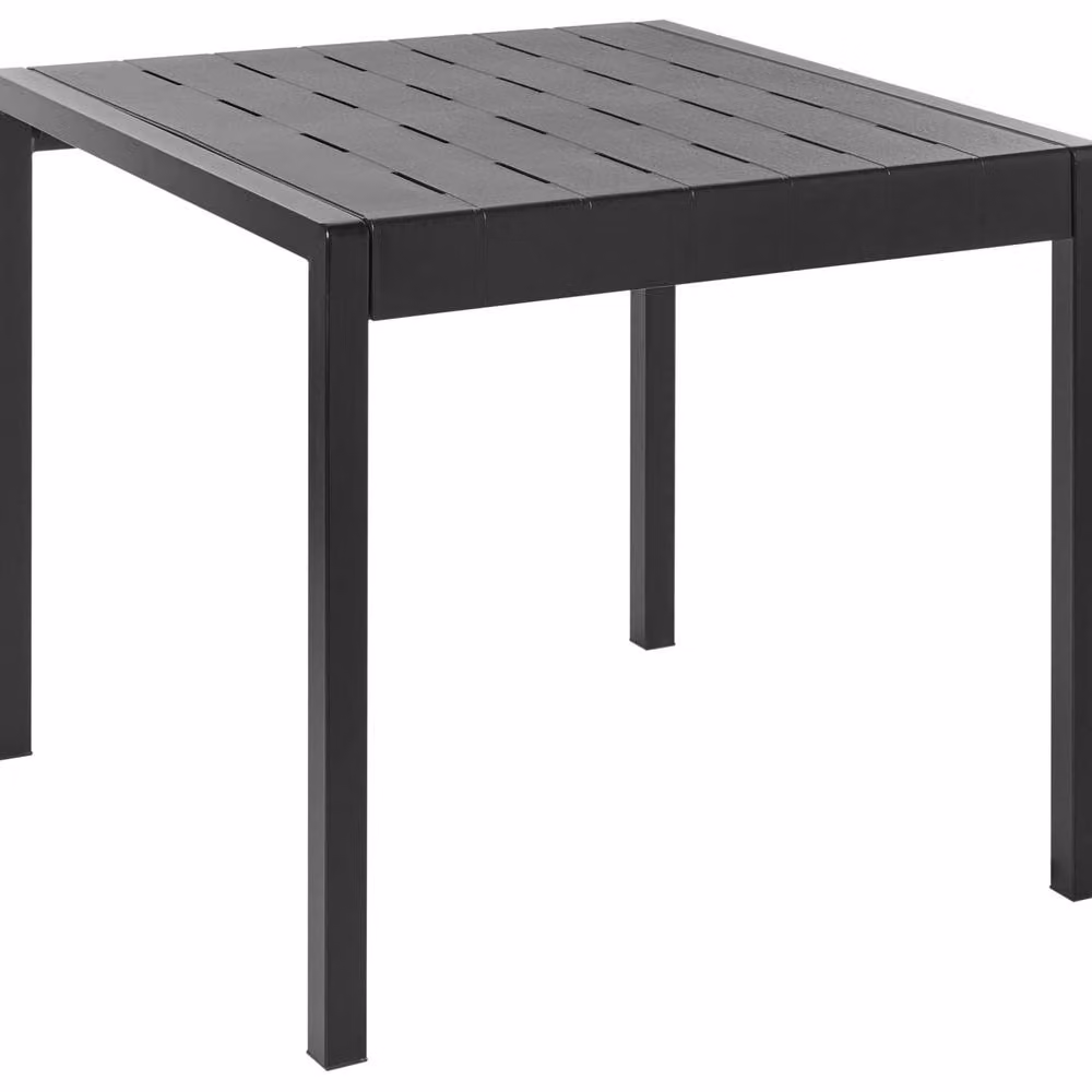 Wyld and Coco Garden 4-Seater Black Weather-Resistant Rectangular Dining Table – 2