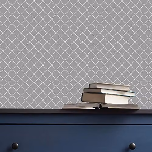 Superfresco Easy Lilibet Geometric Grey and Anthracite Abstract Modern Wallpaper – 2