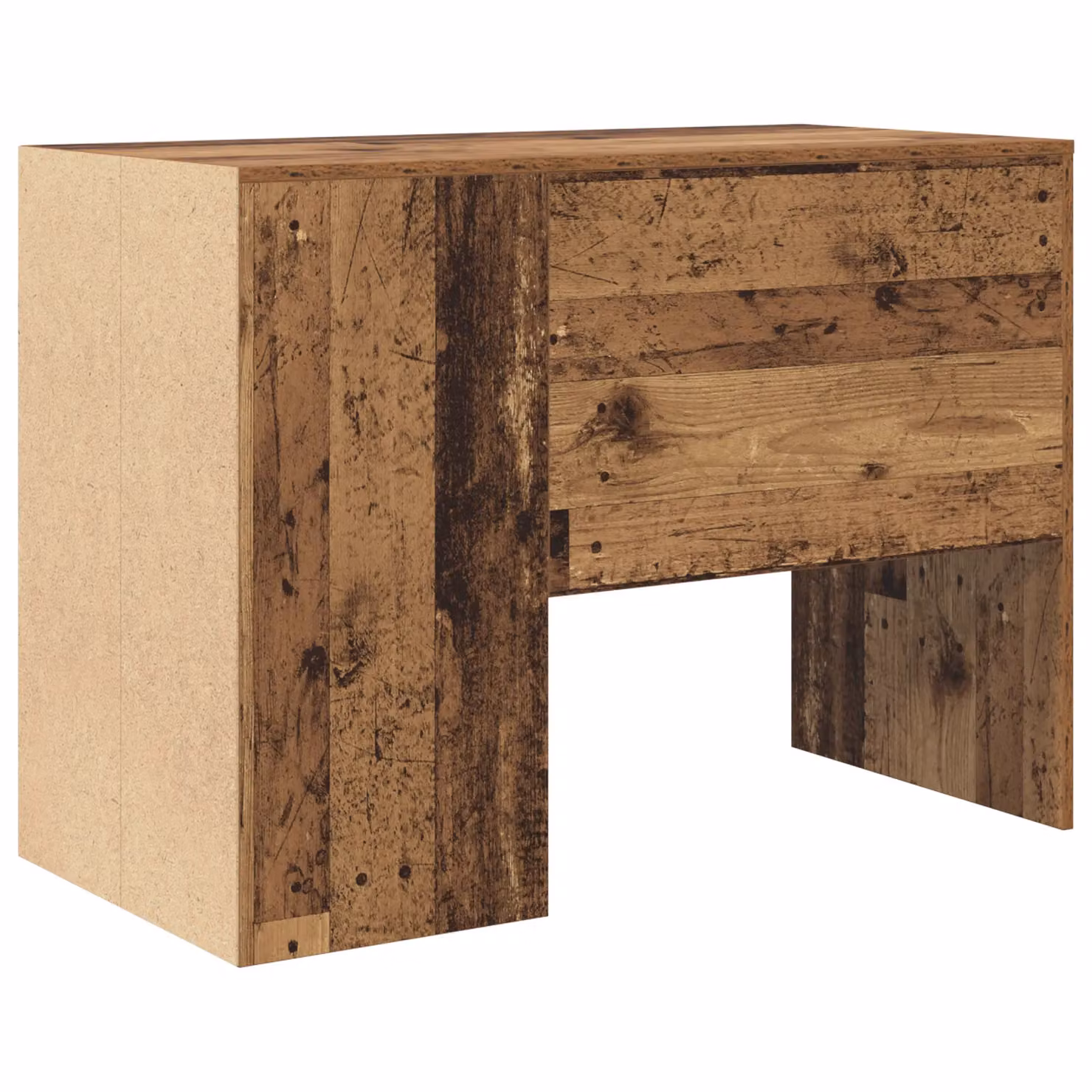 Berkfield Home Writing Desk in Brown Engineered Wood with Small Storage – 3