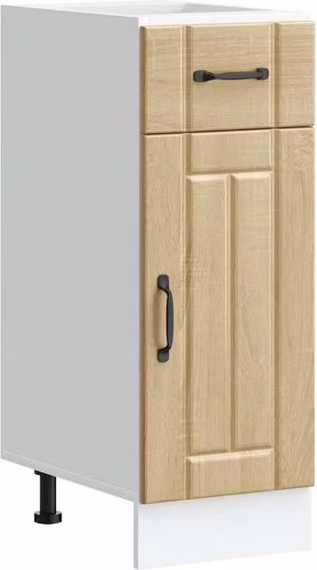 Berkfield Home Lucca Kitchen Base Cabinet in Sonoma Oak Light Brown – 1