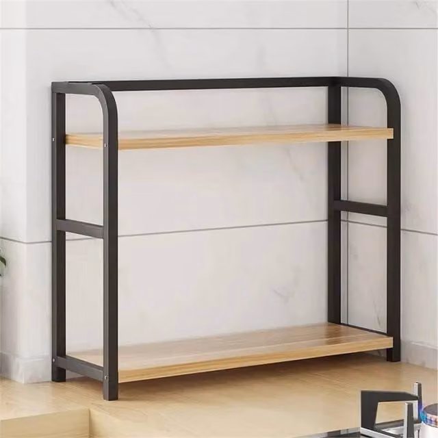 Nordara 2 Tier Spice and Makeup Organiser in Brown