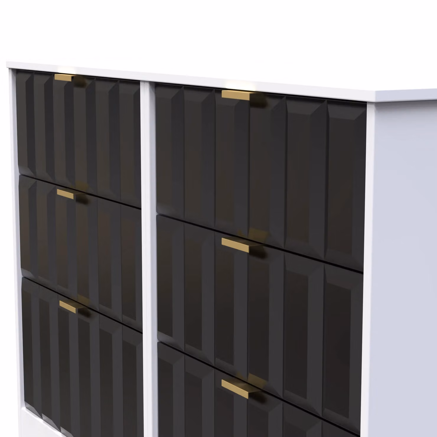 Ready Assembled 2 U Seattle 6 Drawer Wide Chest in Black – 3