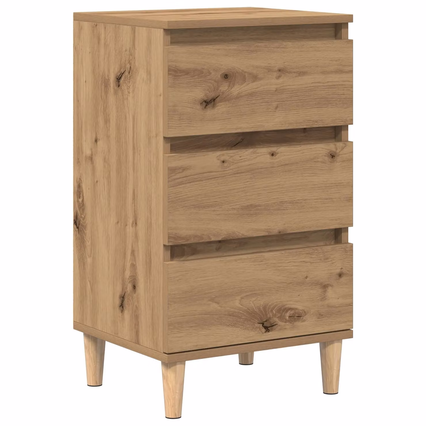 Berkfield Home Artisan Oak Bedside Cabinet in Brown, W/D/H: 40 x 35 x 70 cm – 2