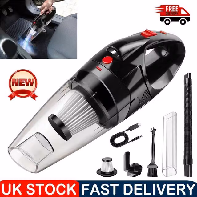 Nordara 120W Cordless Handheld Rechargeable Vacuum Cleaner in Black