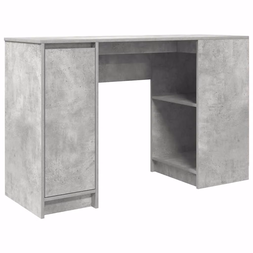 Berkfield Secretary Desk in Concrete Grey, W/D/H: 120 x 42 x 76 cm – 2
