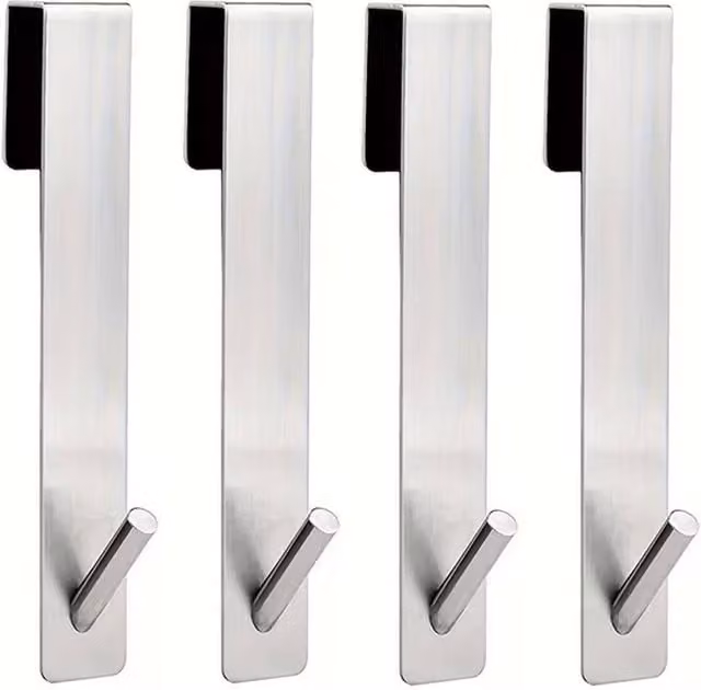 Beldray Stainless Steel Silver Shower Screen Hanging Hooks