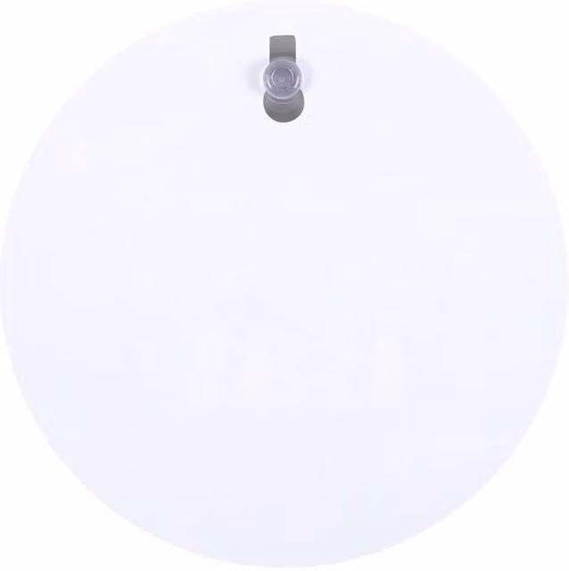 KDMK Round Adhesive Campervan Window Sign in White