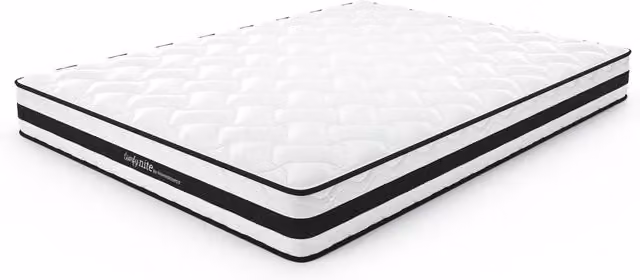Home Source Orion Bonnell Coil Quilted Medium Firmness Mattress, White, W: 140 cm, L: 200 cm