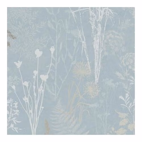Superfresco Easy Duck Egg Metallic Organics Floral Wallpaper in Green Art Nouveau Botanical Design