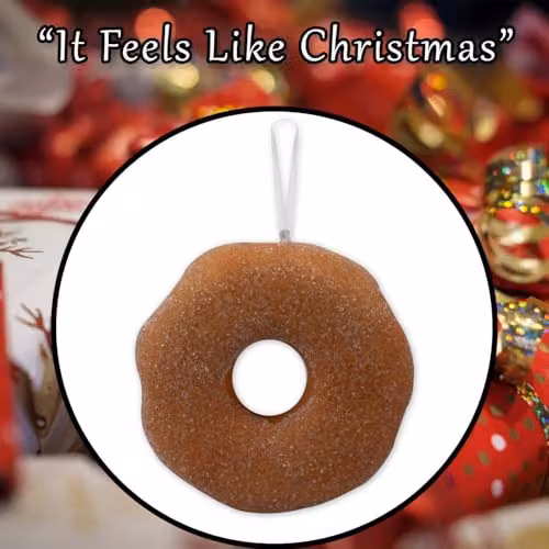 VFM e-Store Christmas Doughnut Hanging Decoration, Multicolour, H 26 cm x W 16 cm – 6