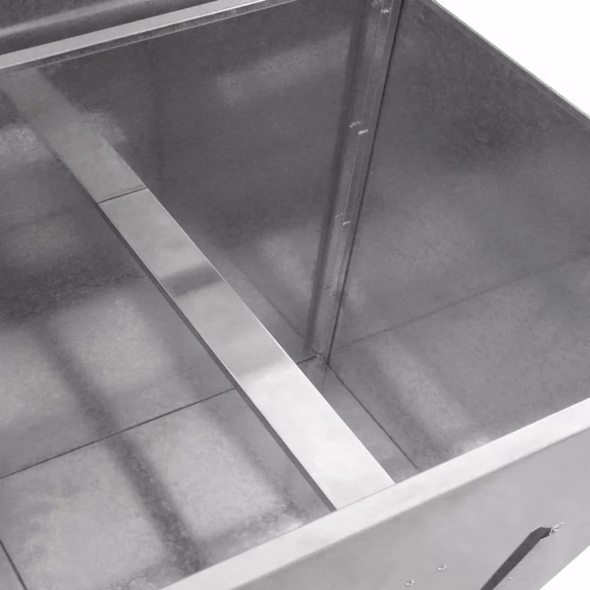 Monstershop Galvanised Steel Coal Bunker in Silver, 500kg Capacity – 2