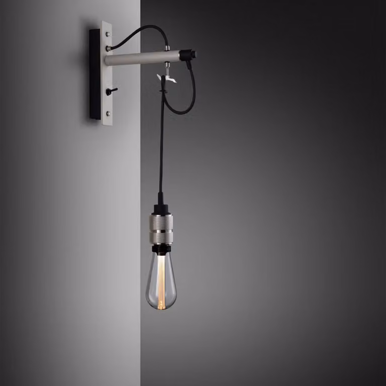 Buster + Punch Hooked Metal Wall Light in Grey and Beige