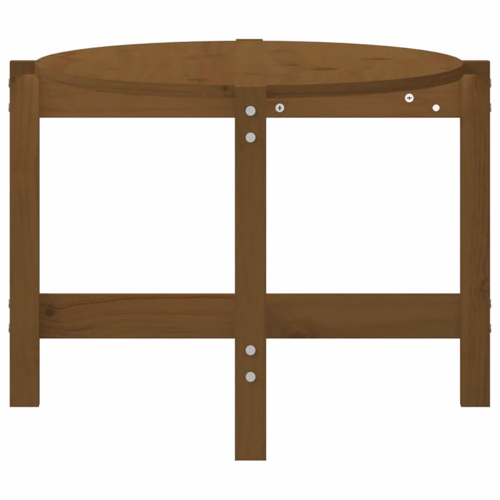 Berkfield Home Beautiful Coffee Table in Honey Brown Solid Pine, W/D/H: 118 x 63 x 45 cm – 4