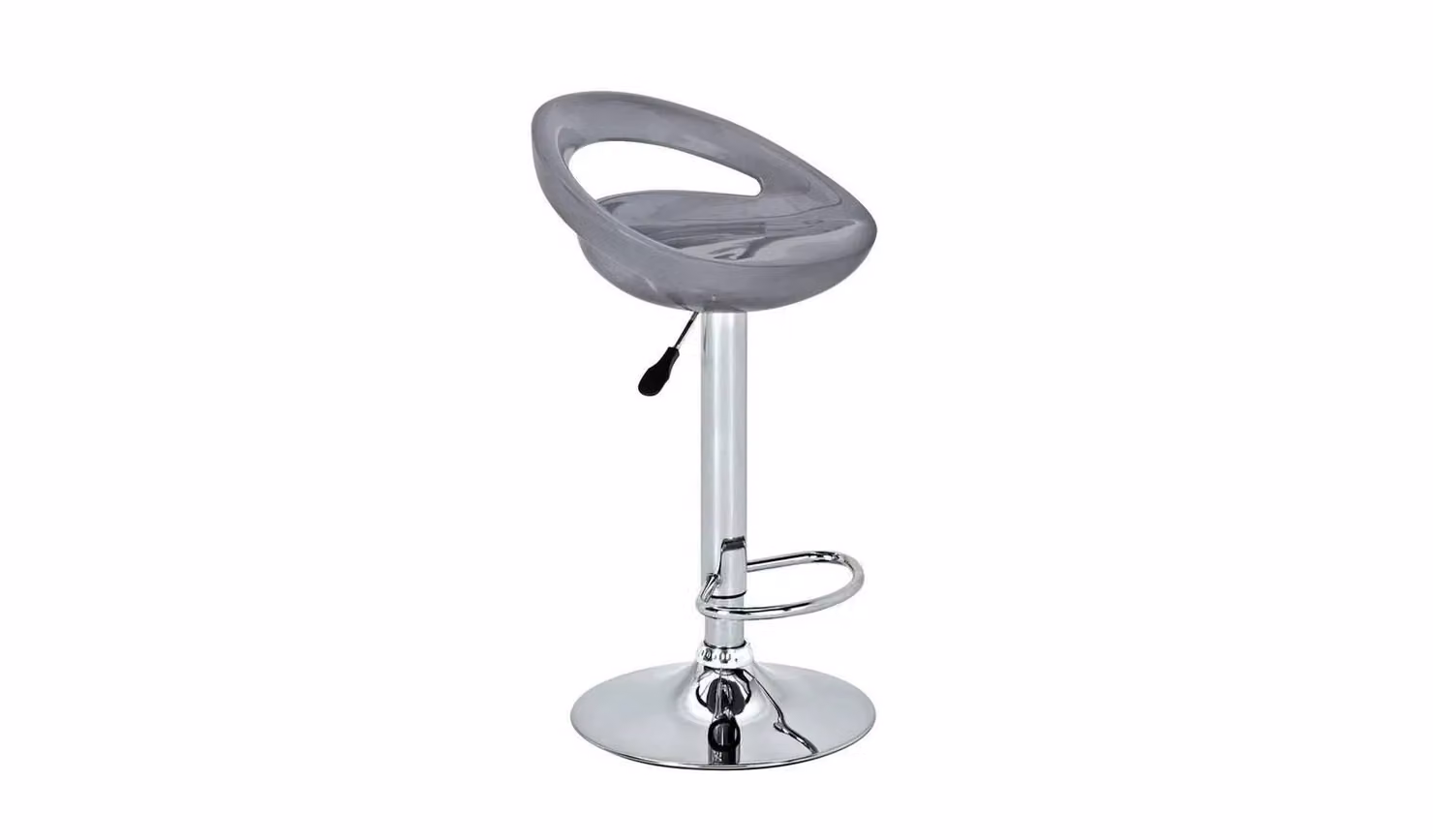 Ottawa Gas Lift Bar Stool in Grey with Footrest