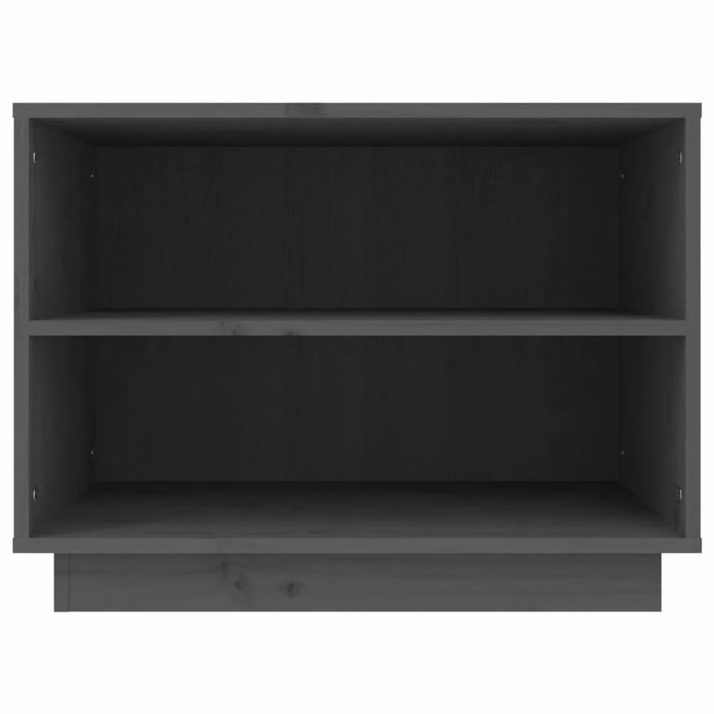 Berkfield Home Grey Solid Wood Pine Shoe Cabinet W/D/H: 60 x 34 x 45 cm – 4