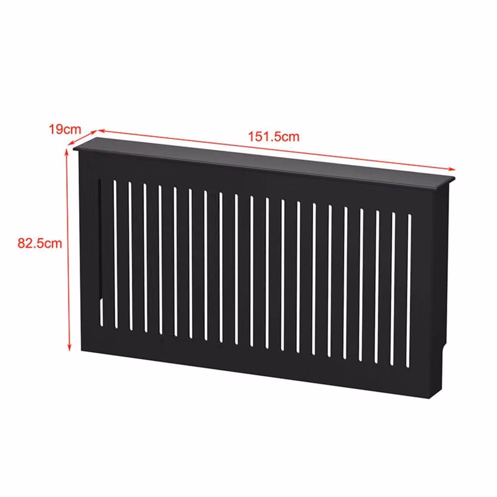 FORGEVIO Modern Matt Black Freestanding Radiator Cover Cabinet – 2