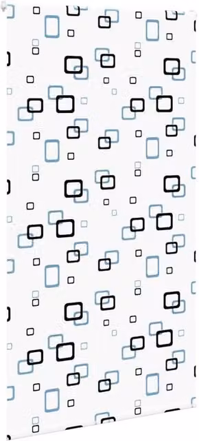 Berkfield Home White Shower Roller Blind, W: 120 cm, H: 240 cm