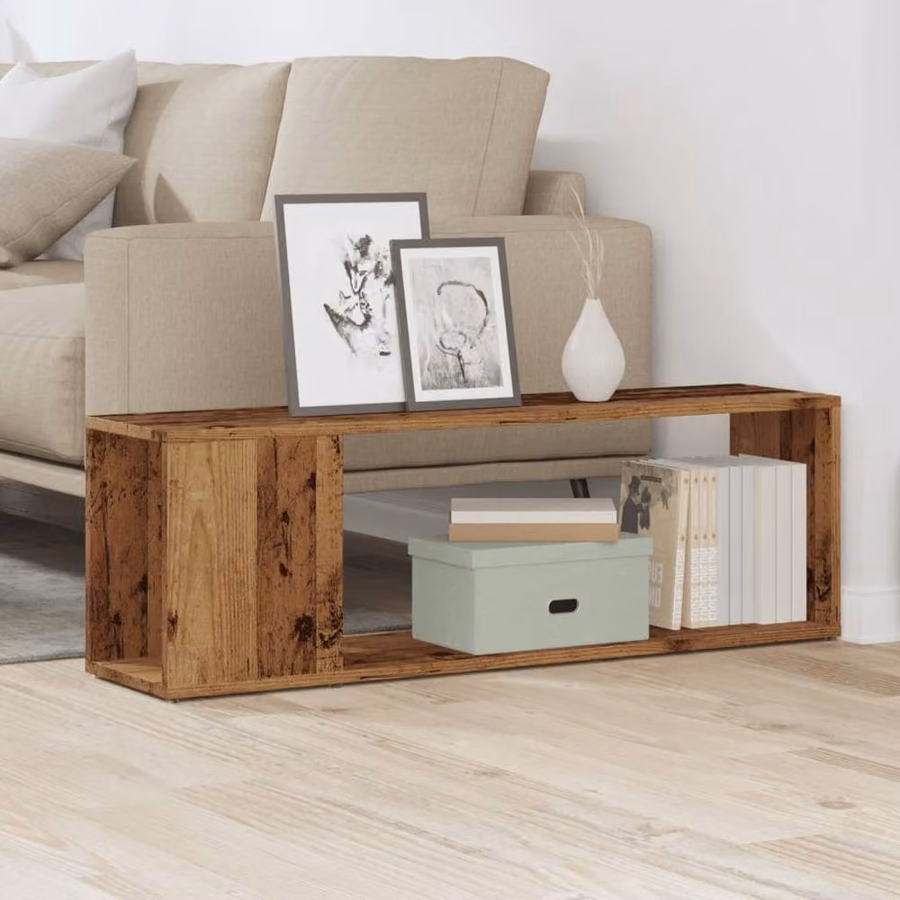 Berkfield Home Old Wood TV Cabinet in Brown, W/D/H: 100 x 32 x 24 cm – 3
